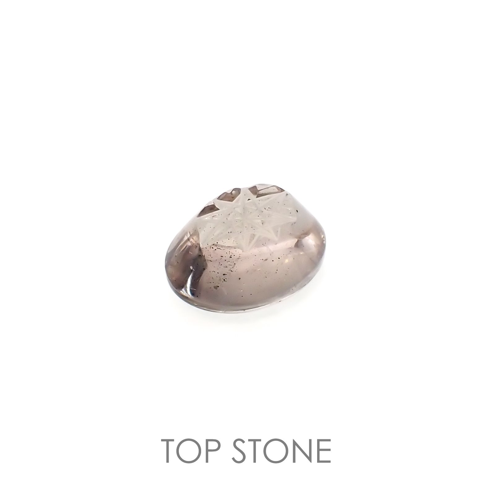 ◇甲州貴石切子Plus Three◇ティンカーベルクォーツ カード付きブラジル産 6.11ct[220616083]13.7x11.1mm前後