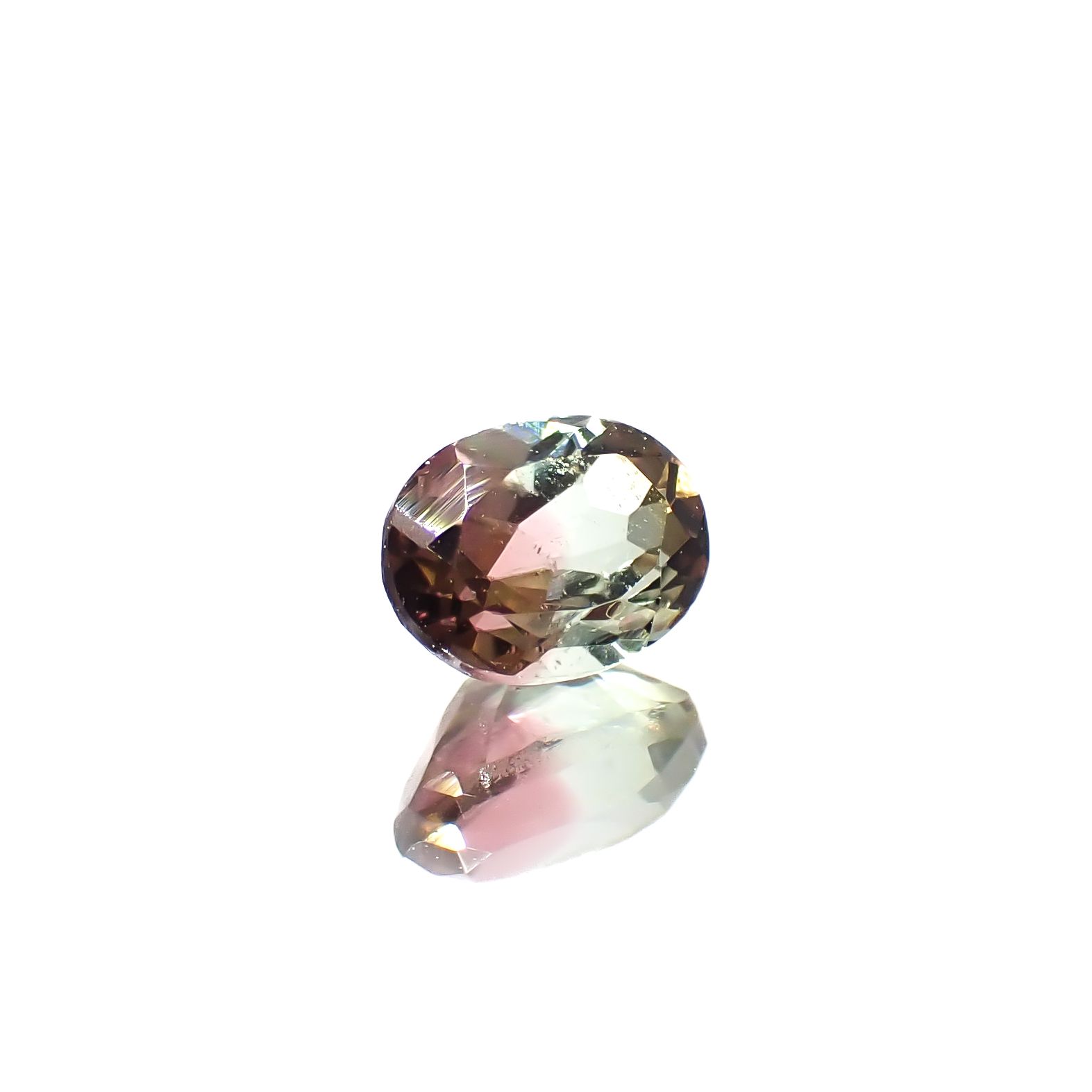 バイカラートルマリン ブラジル産 0.44ct[240929007]5.1x3.9mm前後