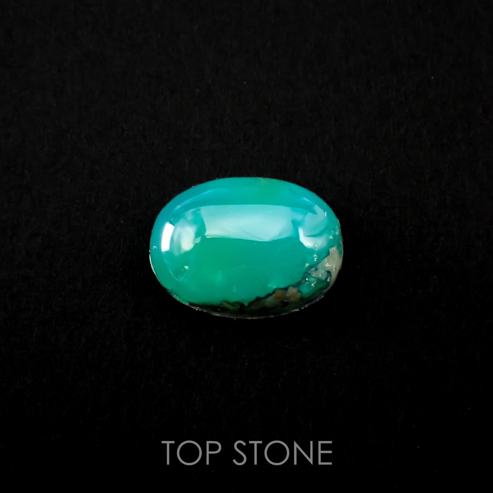 ジェムシリカ(宝石名クリソコーラ・カルセドニー)ペルー産 11.91ct 識別済[220716985]17.5x13mm前後