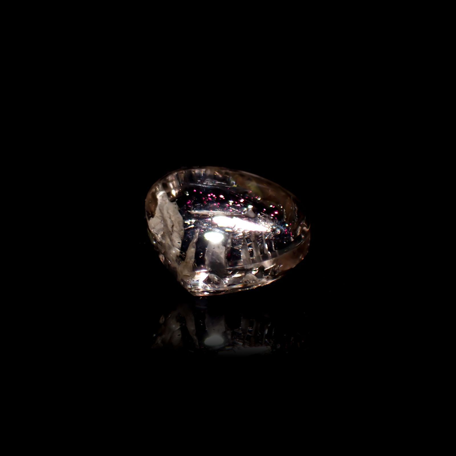 ティンカーベルクォーツ ブラジル産 6.17ct[210812205]11.8×13.3mm前後