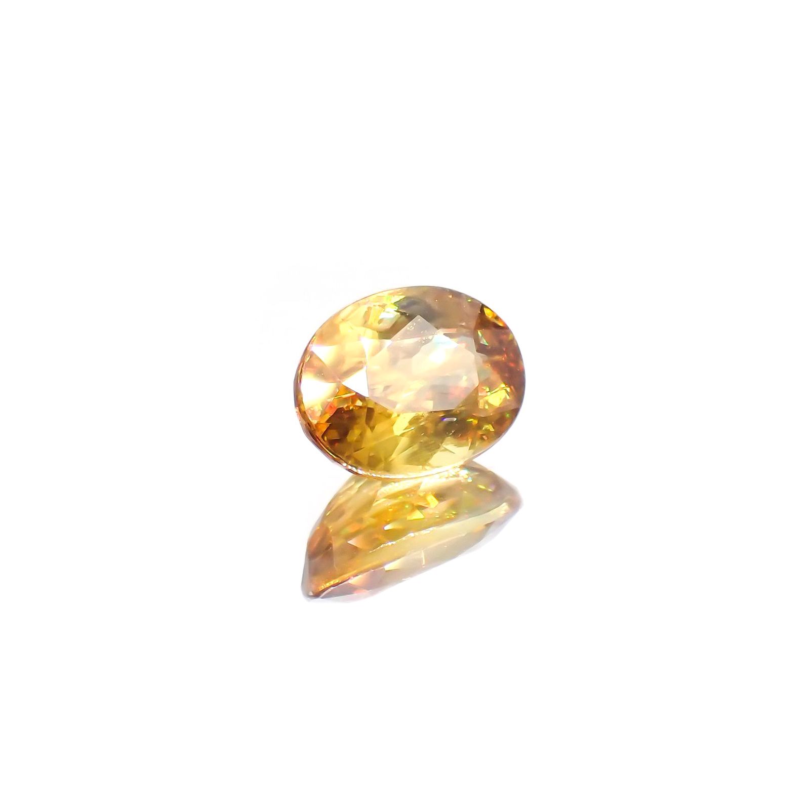 ゴールデンスフェーン(宝石名スフェーン) マダガスカル産 1.63ct 識別済[210812762]8.1×6mm前後