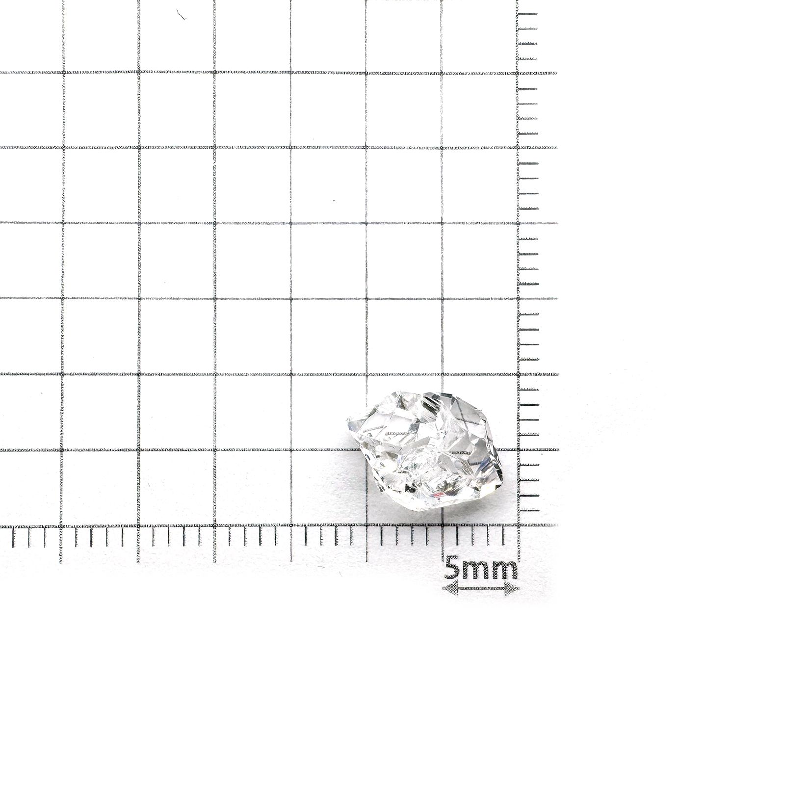 ハーキマーダイヤモンド 原石 アメリカ・ニューヨーク州産 2.55ct[240226349]10.6x7.5mm前後