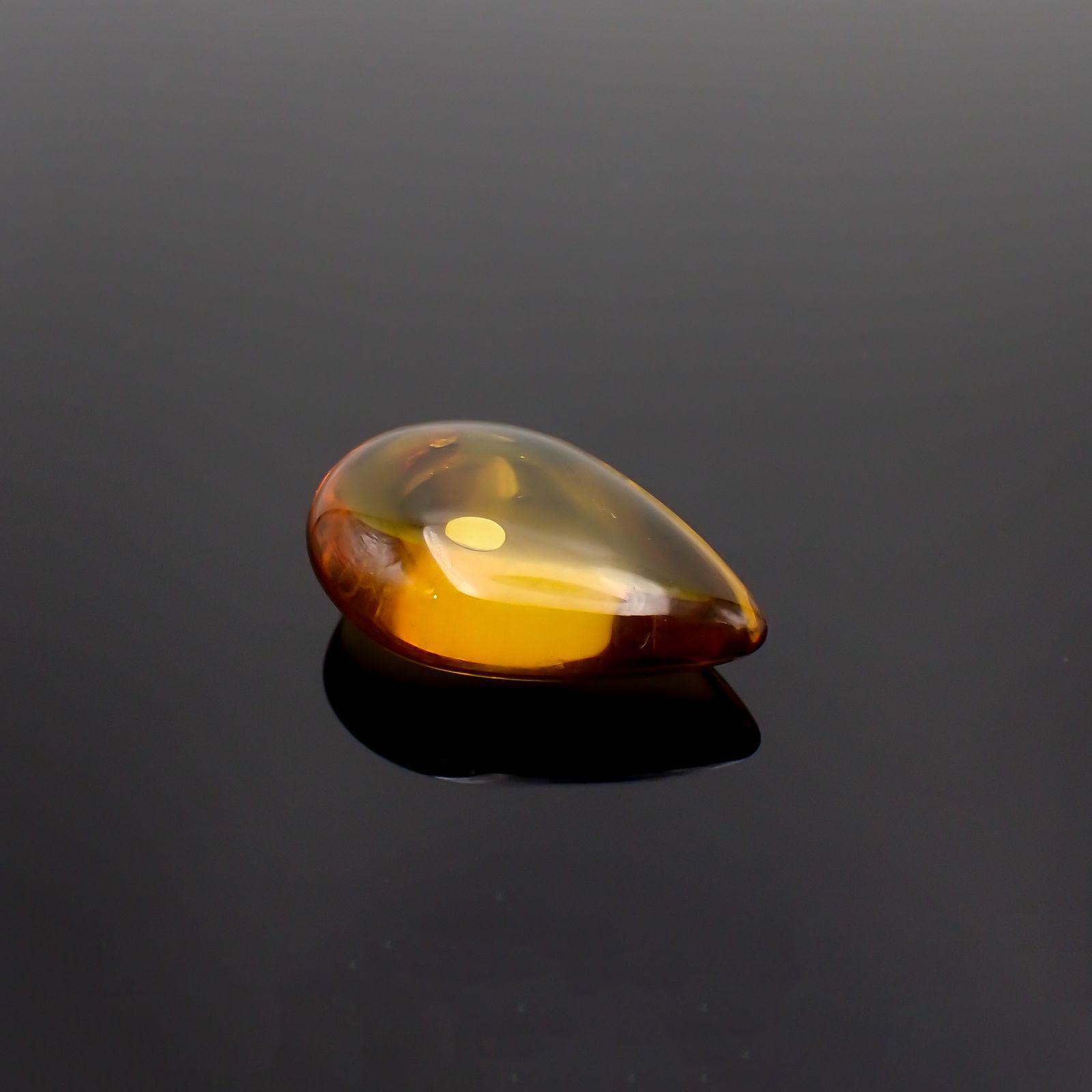 虫入り琥珀 コロンビア産 12.68ct [221018554]27.9x18.5mm前後