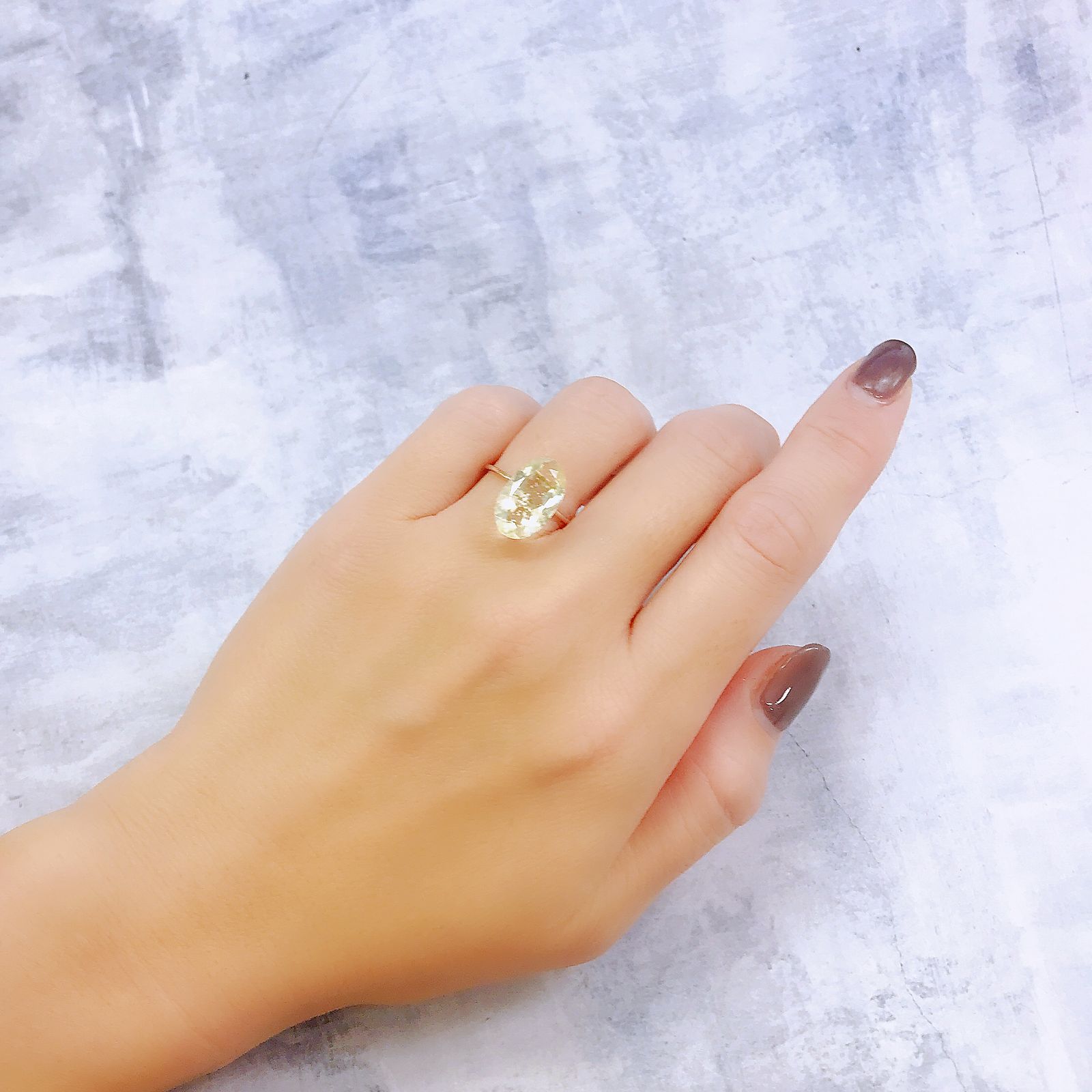リビアングラス 発見地：エジプト・リビア砂漠 3.53ct[221018184]14.3x8.7mm前後
