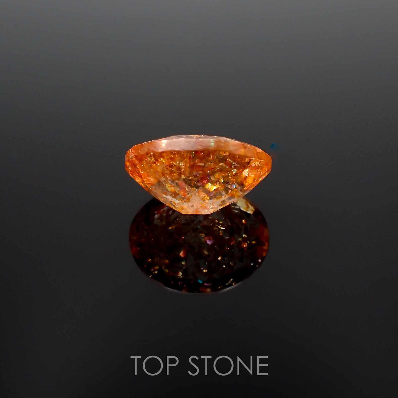 イリュージョンサンストーン インド産 2.15ct[221219256]9.9x8mm前後