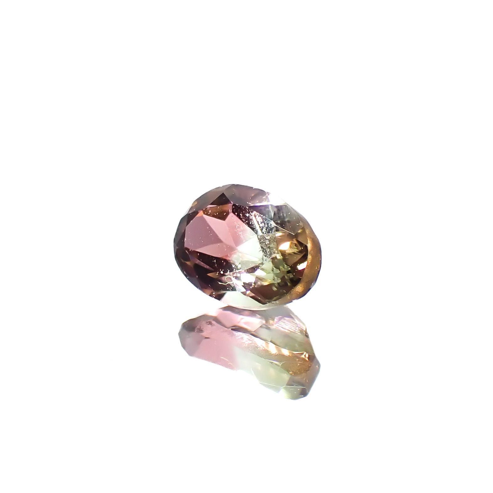 バイカラートルマリン ブラジル産 0.44ct[240929007]5.1x3.9mm前後