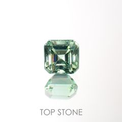 ミントトルマリン(宝石名グリーン・トルマリン) アフガニスタン産 0.74ct 識別済[211013616]5×4.9mm前後