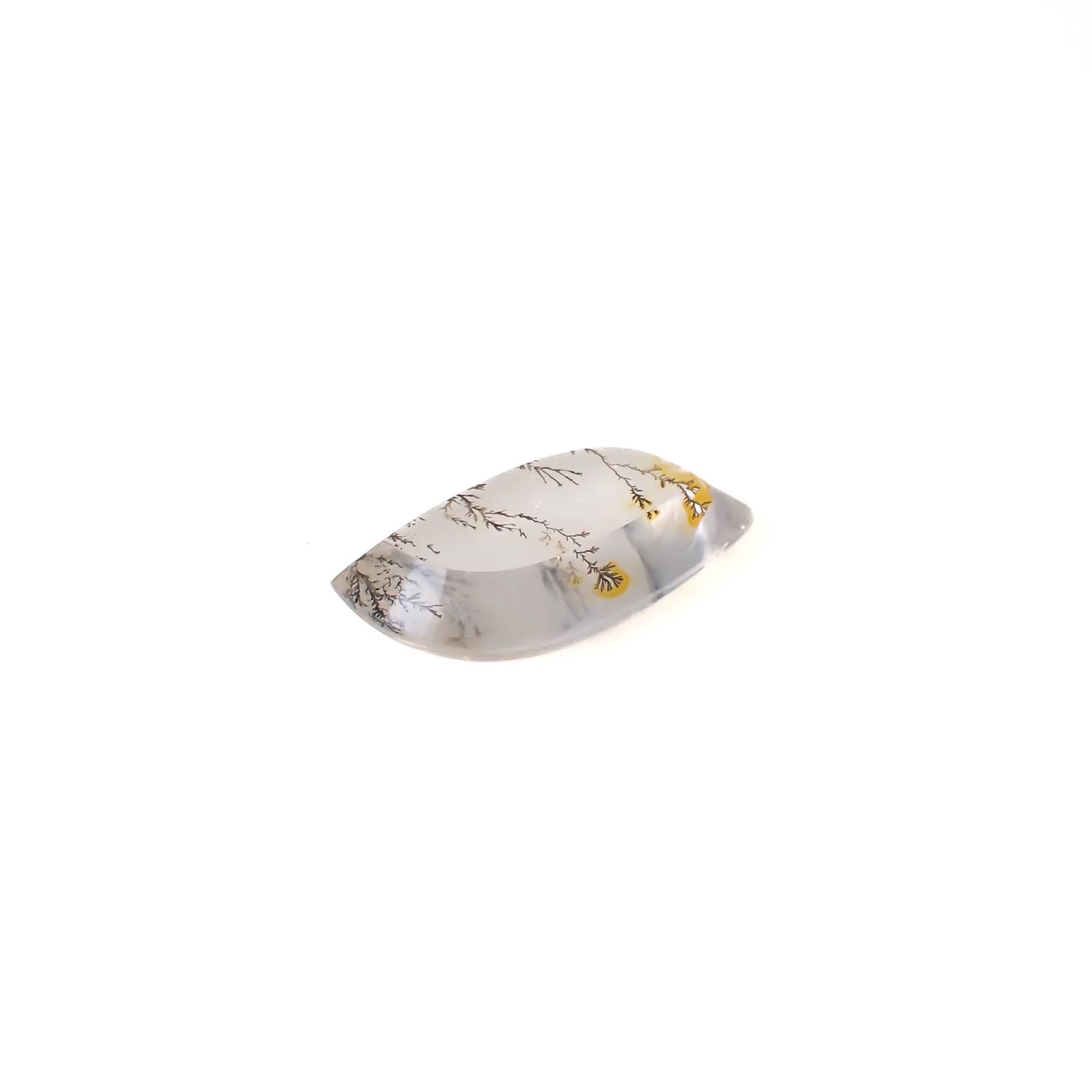 ◇フリーフォーム◇デンドリチッククォーツ ブラジル産 3.74ct [250330086]14.6x8.6mm前後