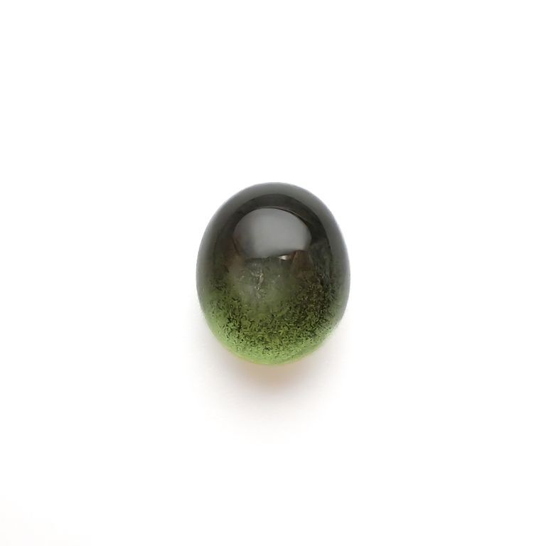 スターペリドット(宝石名スター・ペリドット)ミャンマー産 5.743ct ソ付(彩珠)[221119066]10.7x8.9mm前後