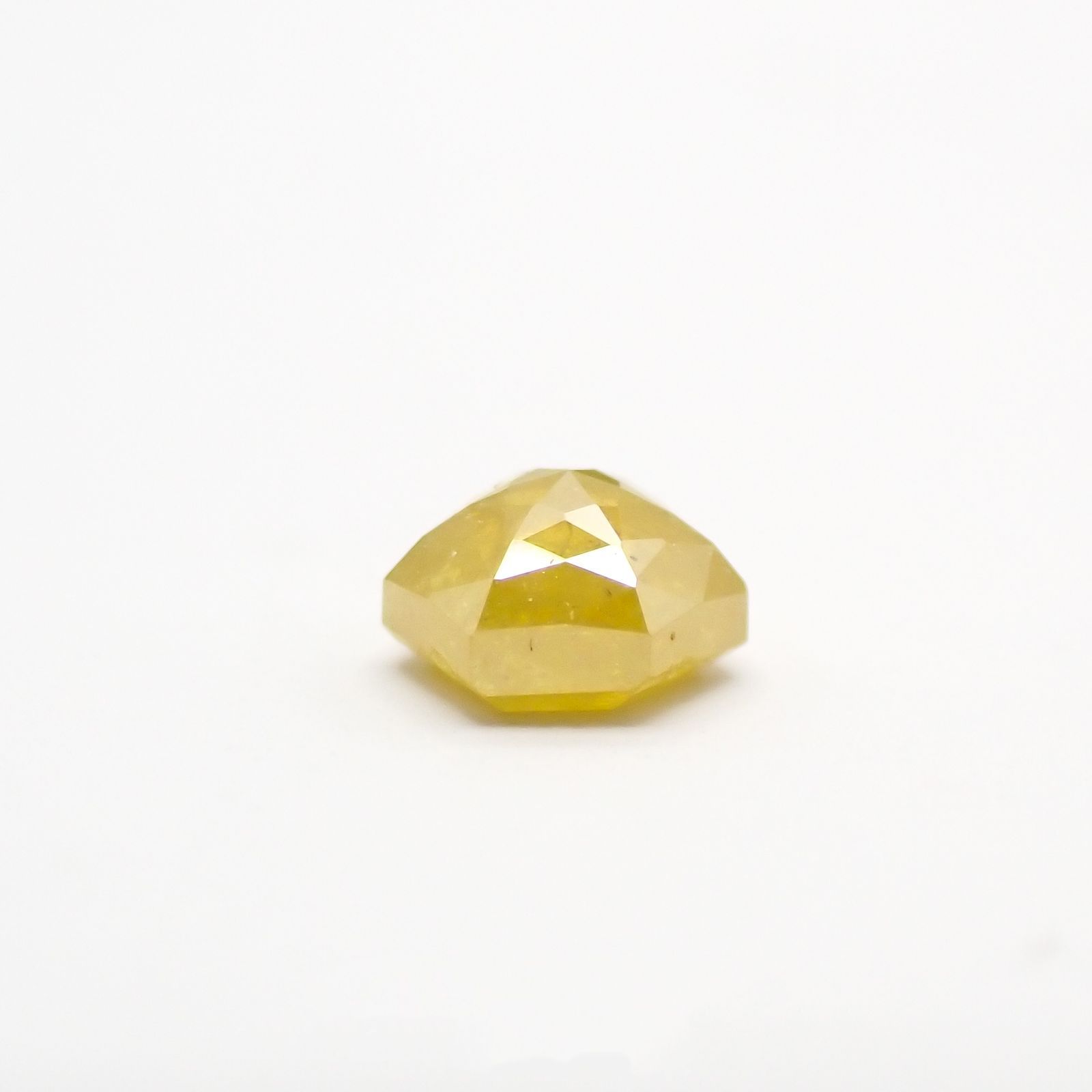 ◇ヘキサゴンアンティークカット◇イエローダイヤモンド ルース 0.2ct[210611068]3.1×3mm前後