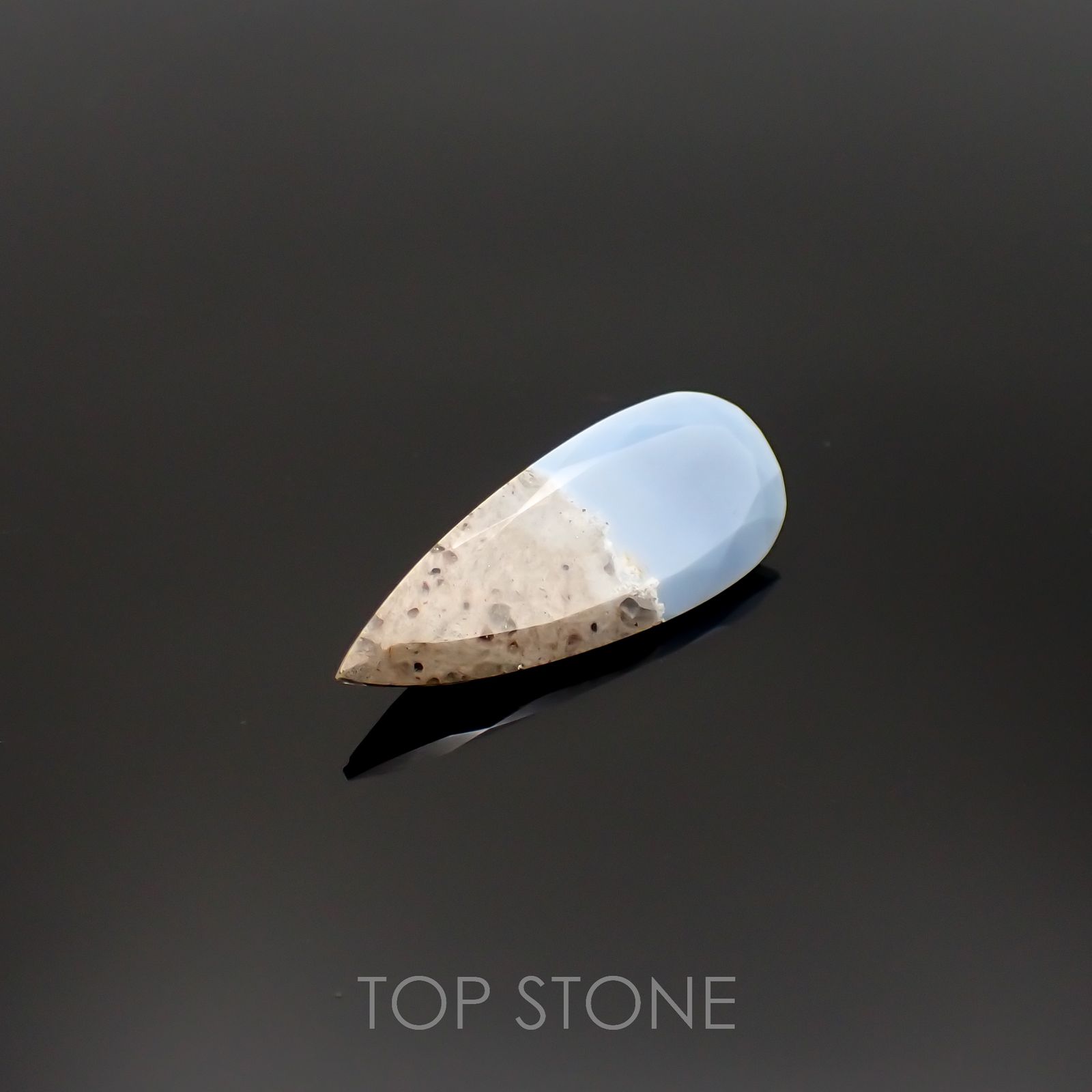 マトリックスブルーオパール アメリカ・オレゴン州産 12.78ct[220917806]32.4x12.4mm前後