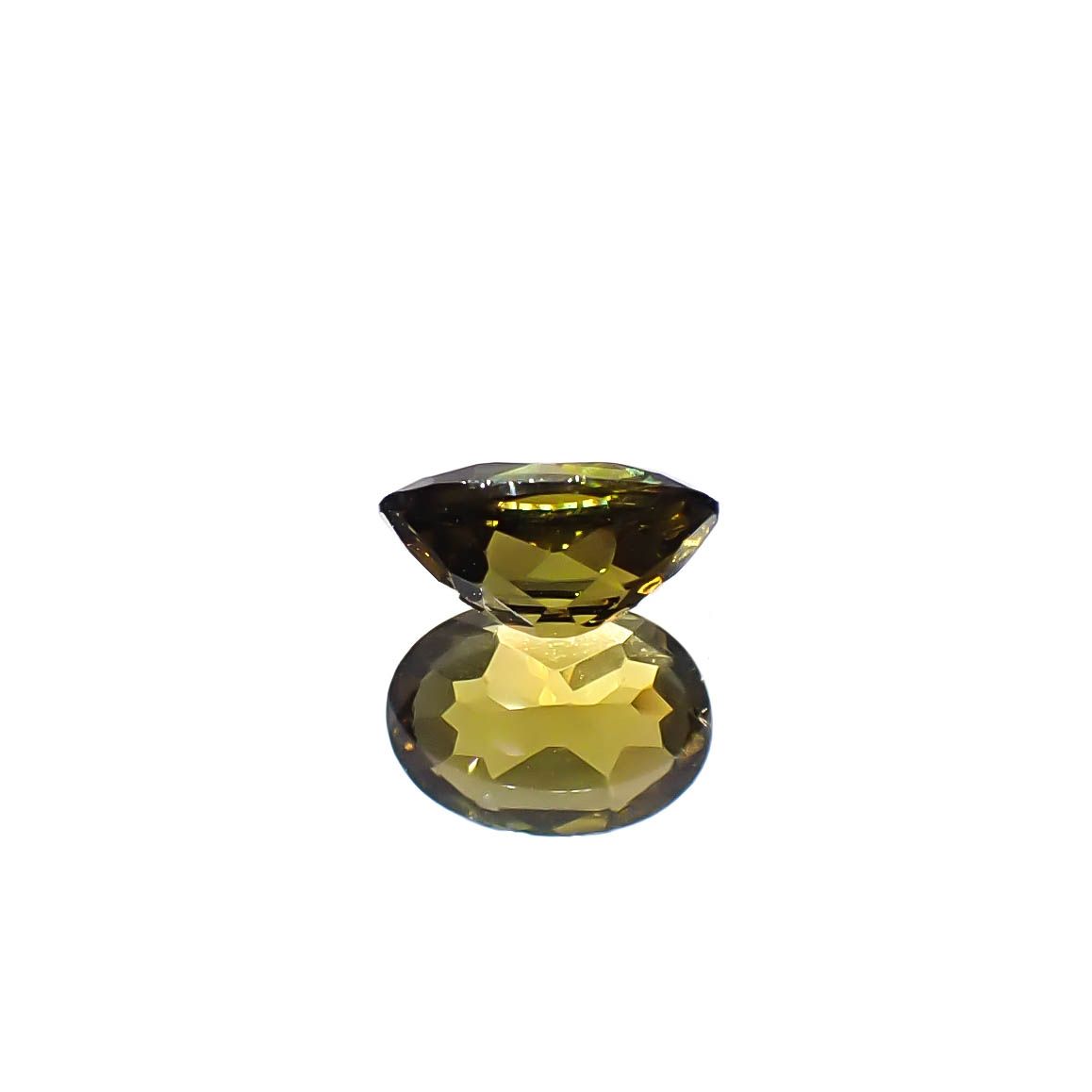 クリノゾイサイト(宝石名クリノゾイサイト)パキスタン産 0.53ct 識別済[250630593]6x4.3mm前後