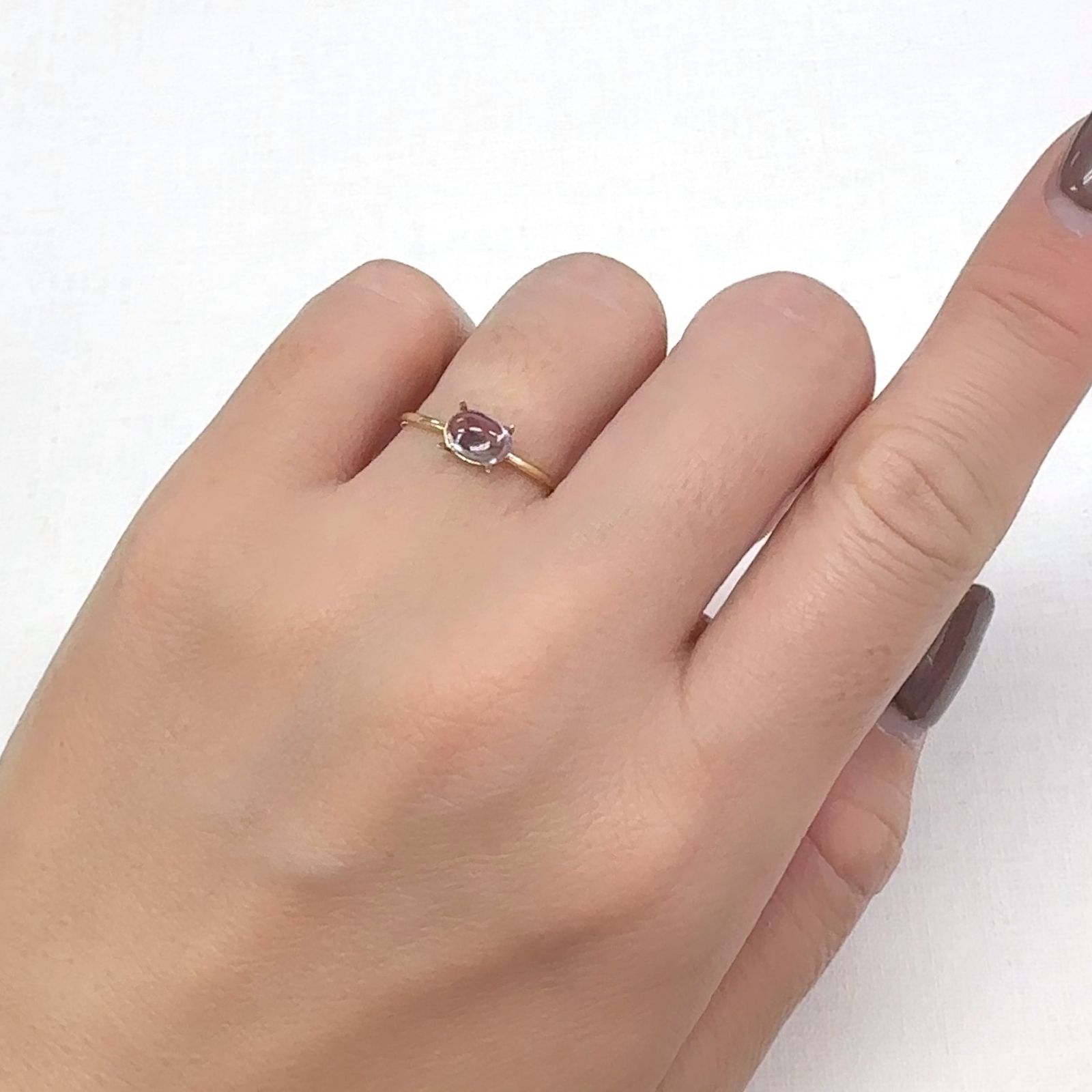 インペリアルトパーズ ブラジル産 0.82ct [241029358]6.6x4.5mm前後
