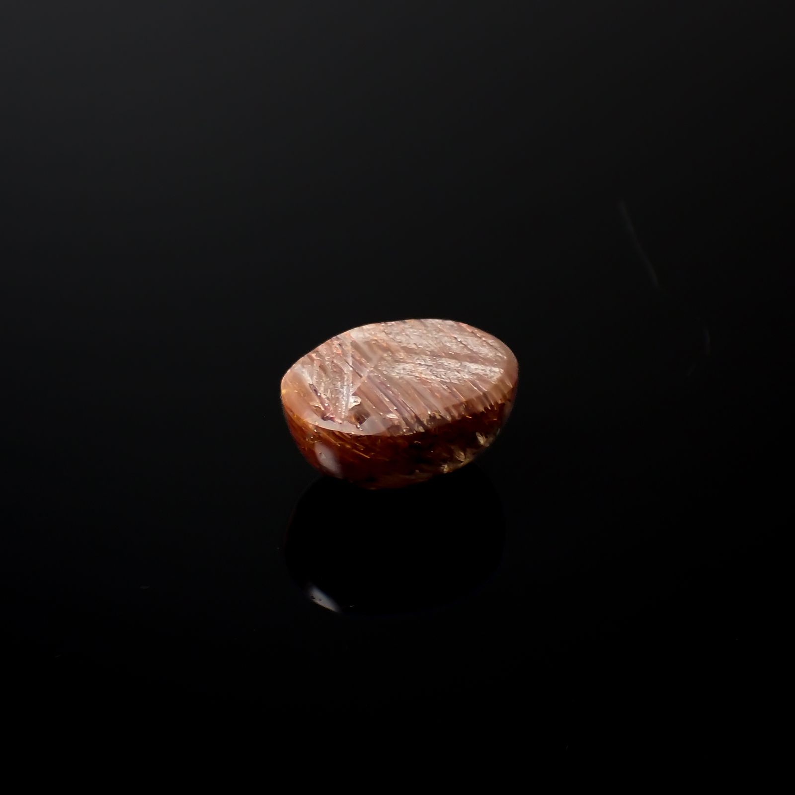 ルチルクォーツ キャッツアイ ブラジル産 25.22ct[240427052]19.4x15.9mm前後