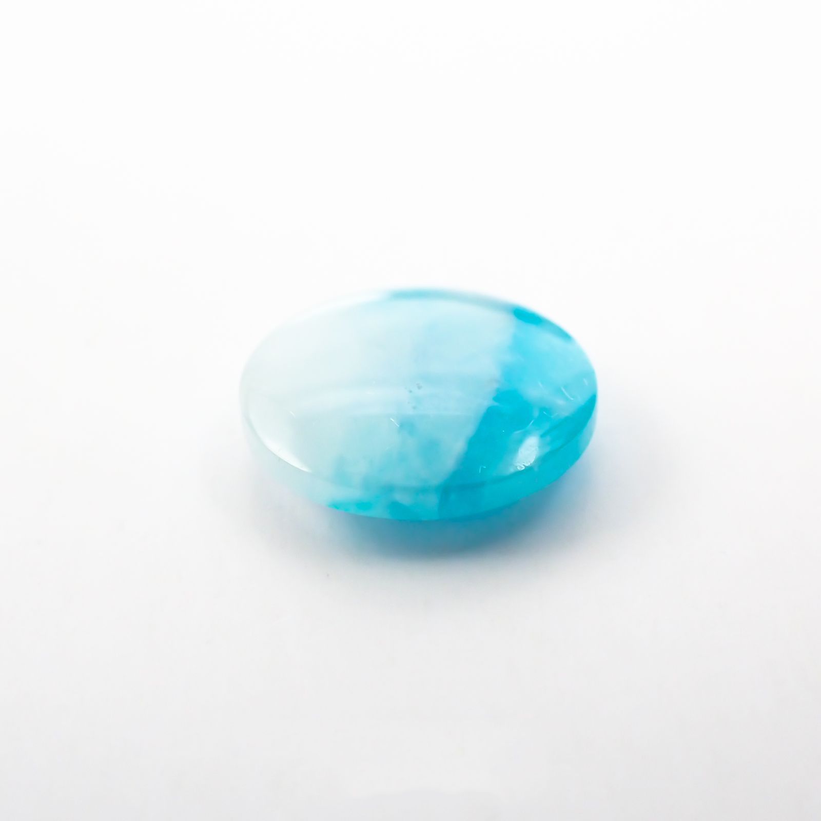 パライバトルマリンインクォーツ ブラジル産 ルース 4.22ct[210410799]12.1×12.1mm前後