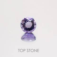 マリアライト(宝石名パープル・スキャポライト) タンザニア産 0.47ct 識別済[20128757]4.8×4.8mm前後
