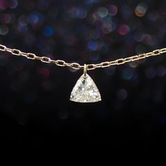 ◇La terre(ラ・テール)◇K18ダイヤモンドチャーム TTLC/SI (宝石名ダイアモンド) 0.138ct 識別済[220115342]3.7x3.9mm前後