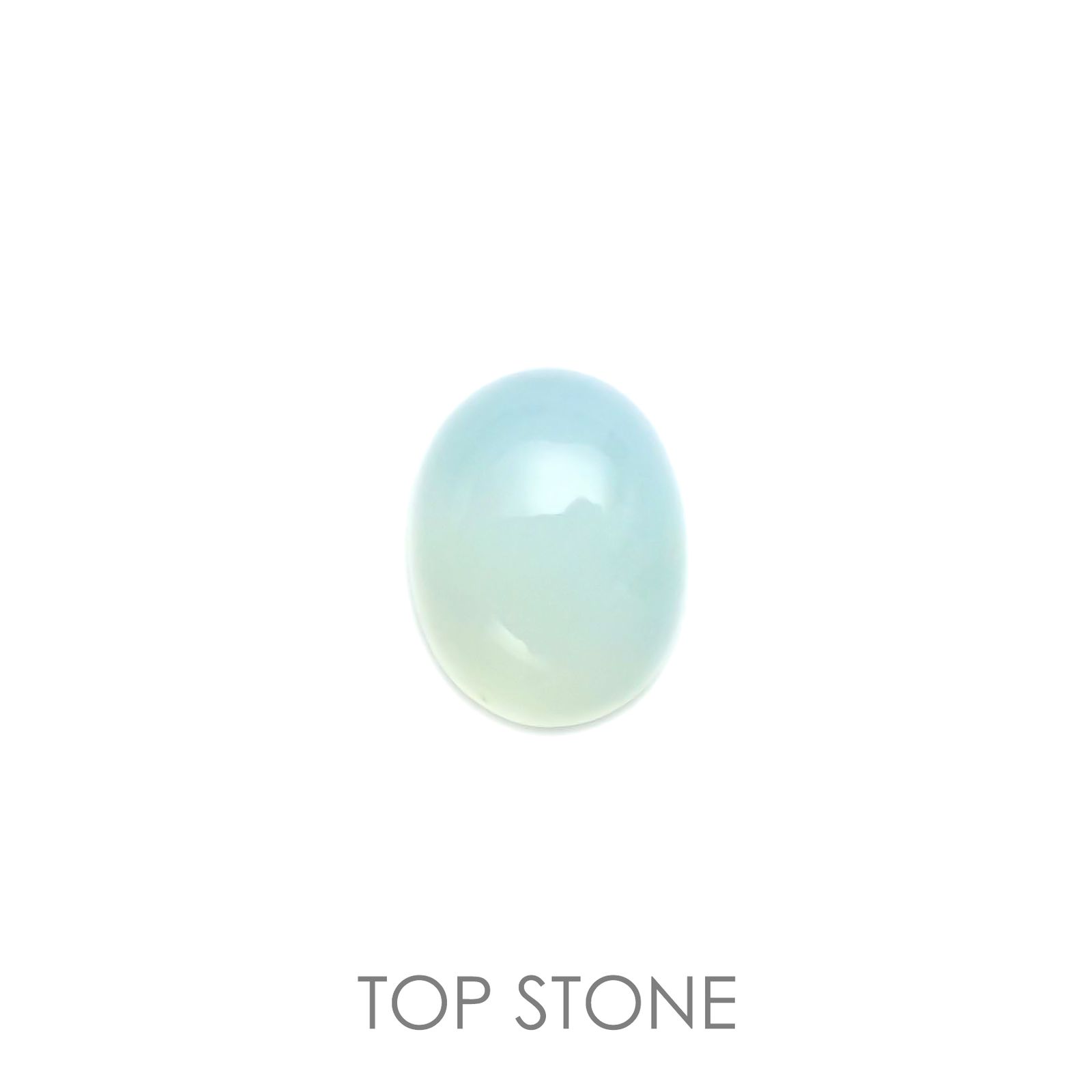 ブルーオパール(宝石名コモンオパール) ペルー産 1.43ct 識別済[21039187]9.1×7.1mm前後