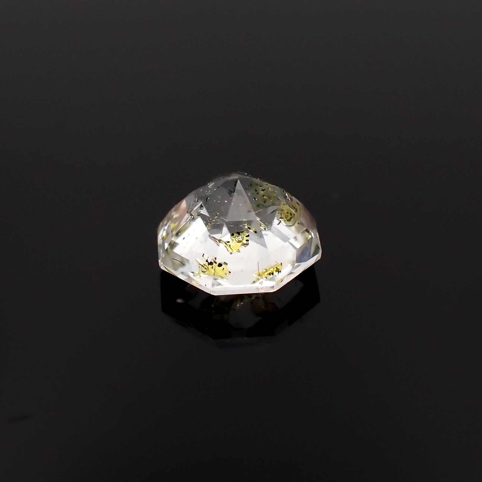 ◇オクタゴンカット◇オイルインクォーツ パキスタン産 0.49ct[230522091]5x4.9mm前後