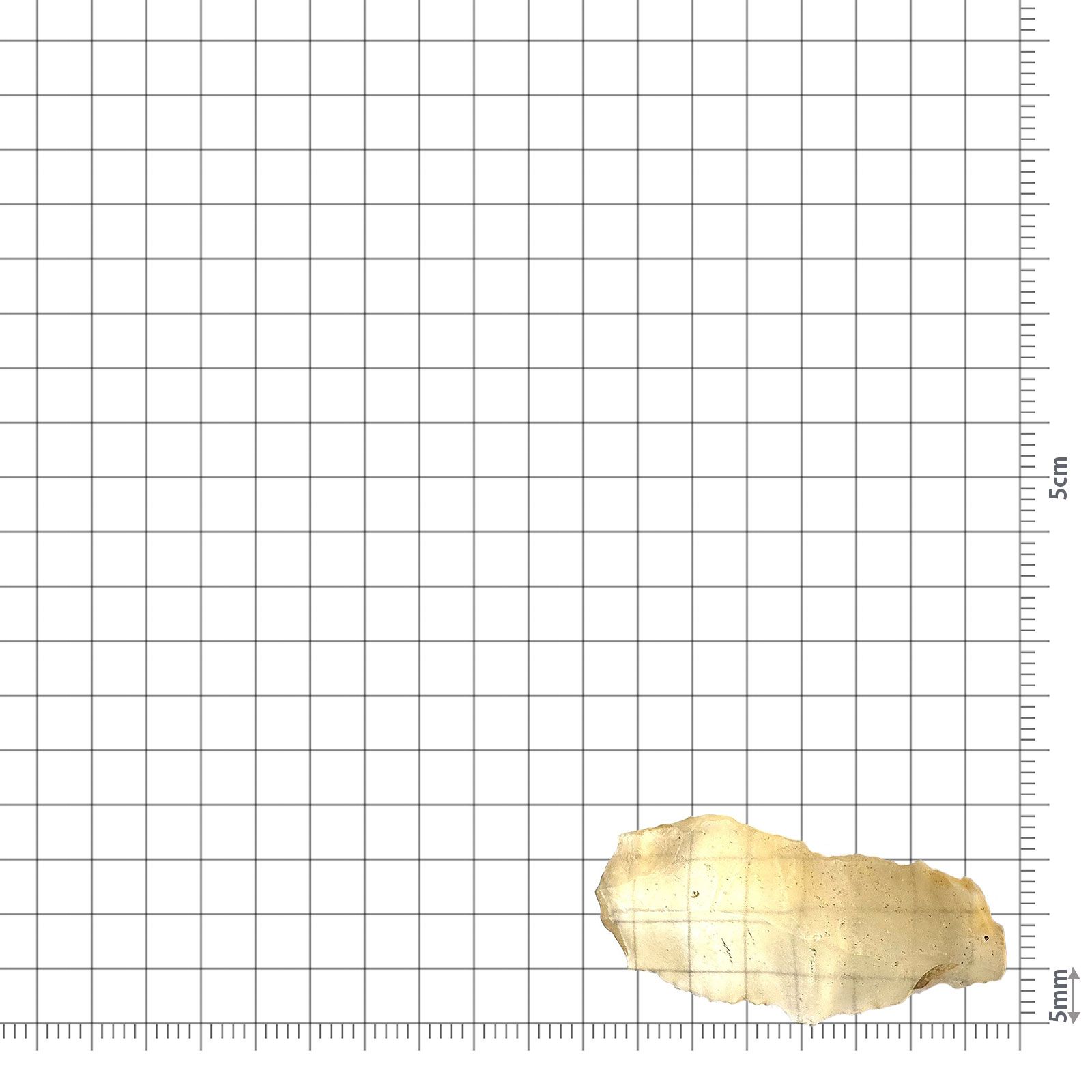 リビアングラス 原石 発見地：エジプト・リビア砂漠 11.26ct / 36.7x16.8mm前後 [260729287]