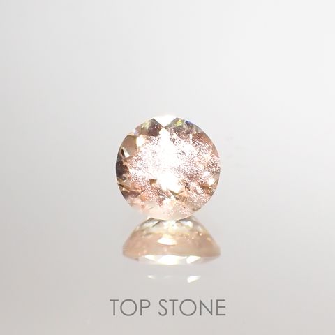 オレゴンサンストーン(宝石名ラブラドライト)アメリカ・オレゴン州産 1.10ct 識別済[220114659]6.8x6.7mm前後