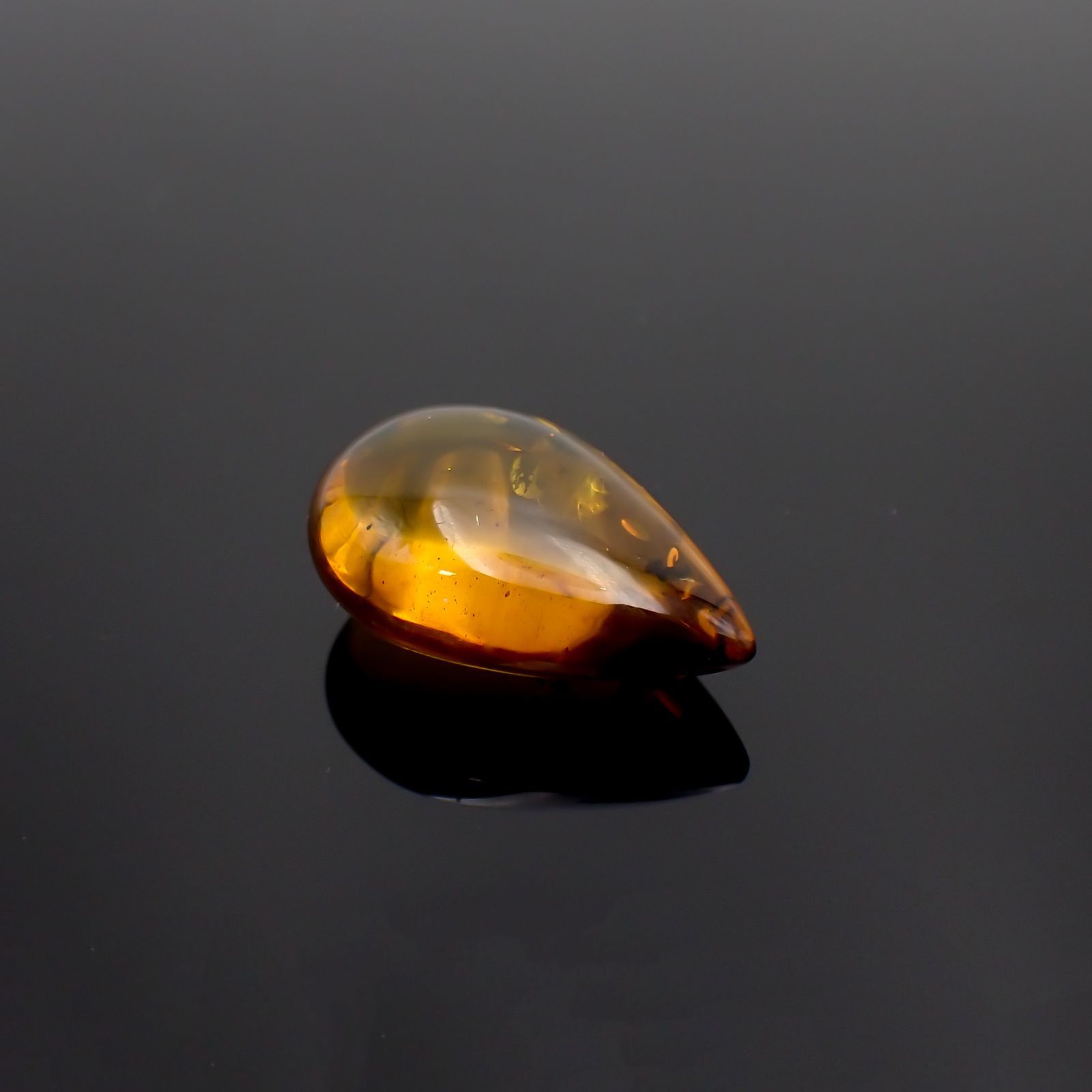 虫入り琥珀 コロンビア産 21.07ct [221018553]31.9x20.8mm前後