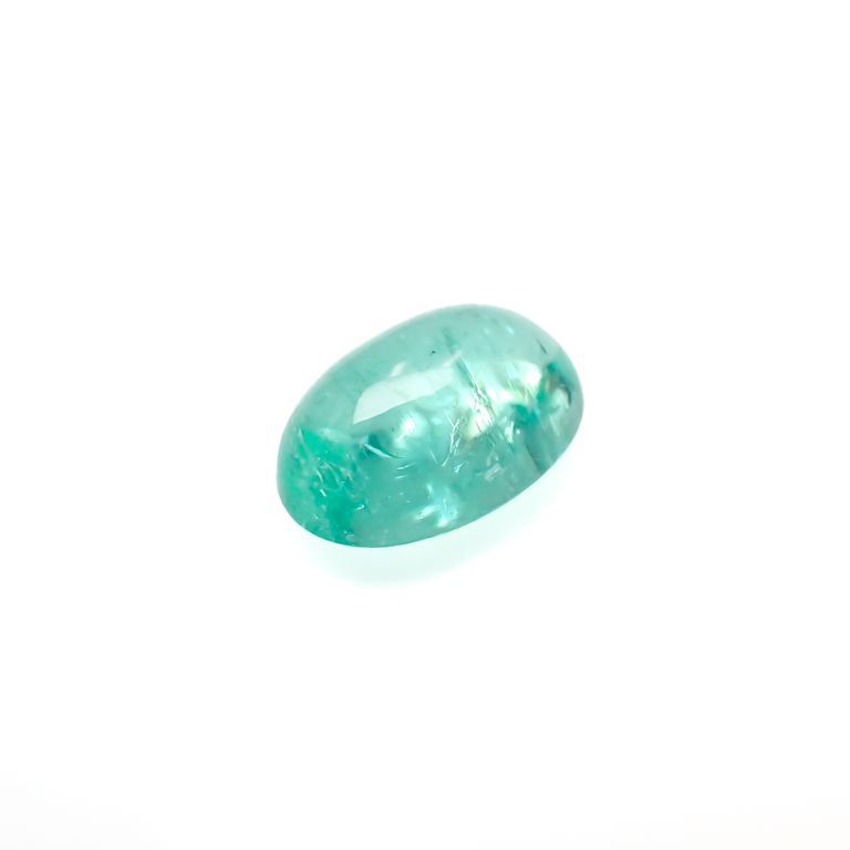 パライバトルマリン(宝石名トルマリン/別名パライバ・トルマリン)ブラジル・キントス鉱山産 2.470ct ソ付(宝貴協)[221018761]10.1x6.9mm前後