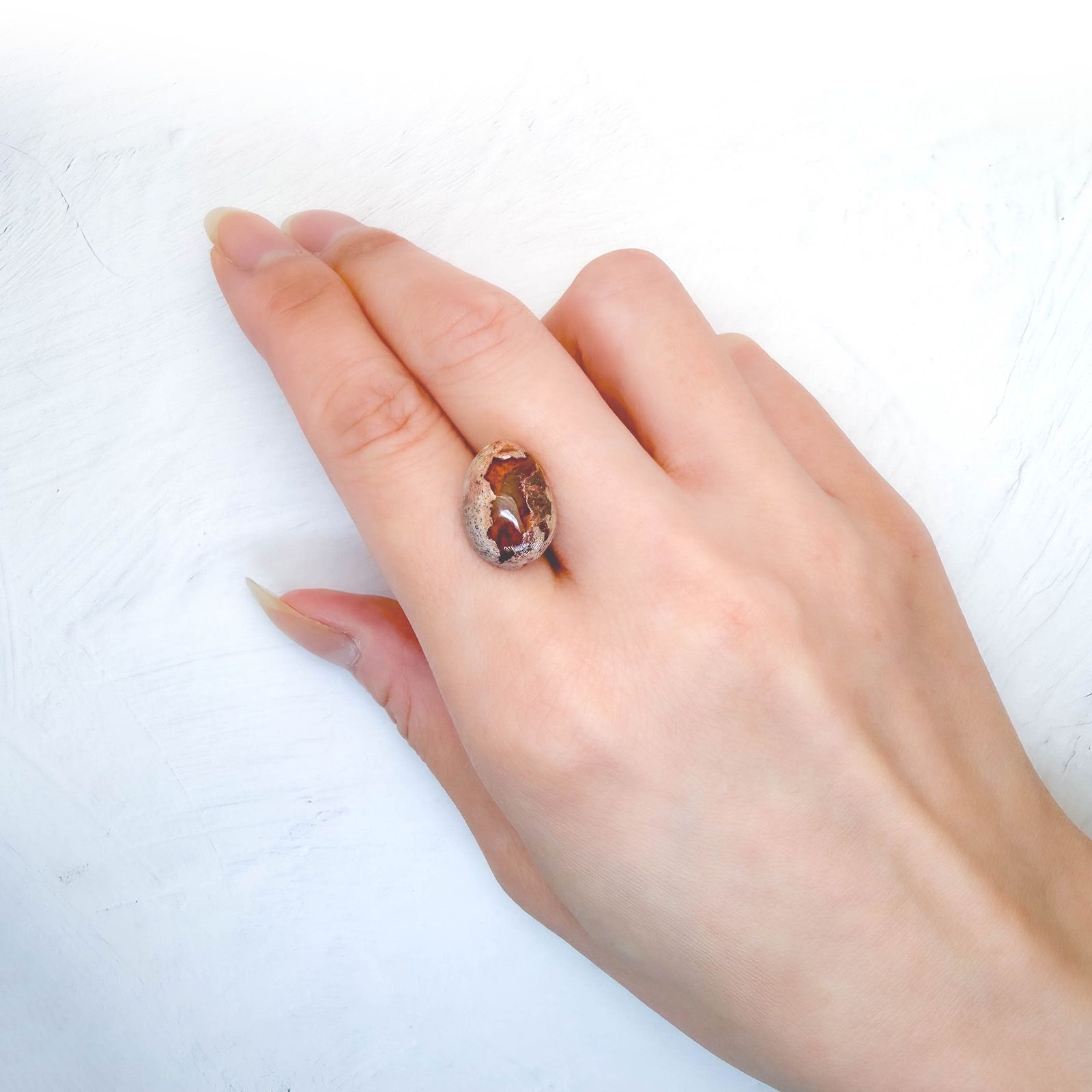 カンテラオパール メキシコ産 6.74ct / 16x11.3mm前後 [260933081]