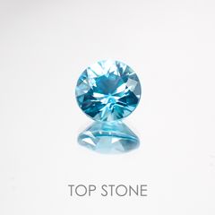 ブルージルコン カンボジア産 ルース 2.09ct[20117922]7.23×7.2mm前後