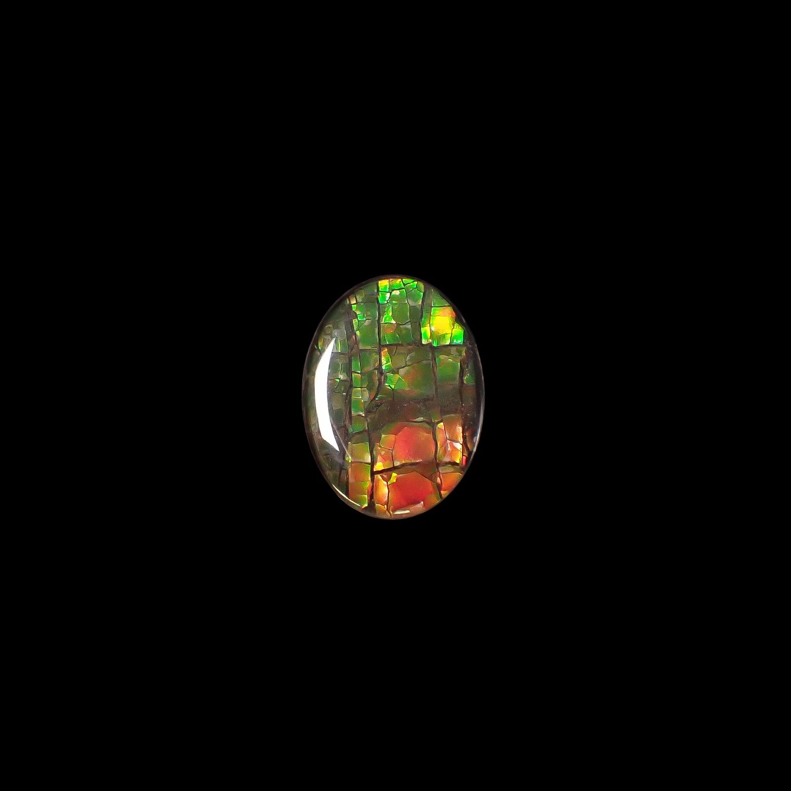 アンモライト トリプレット カナダ産 3.47ct / 13.9x9.9mm前後 [260331793]