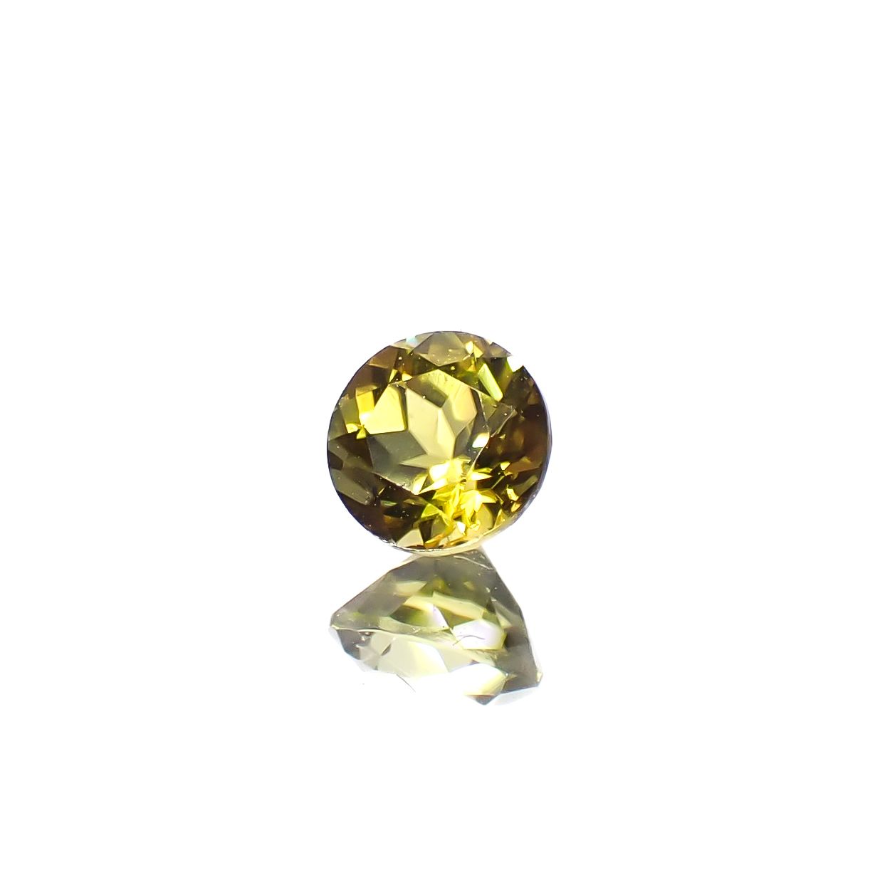 カナリートルマリン ザンビア・カナリー鉱山産 0.30ct[240527820]3.9x3.9mm前後