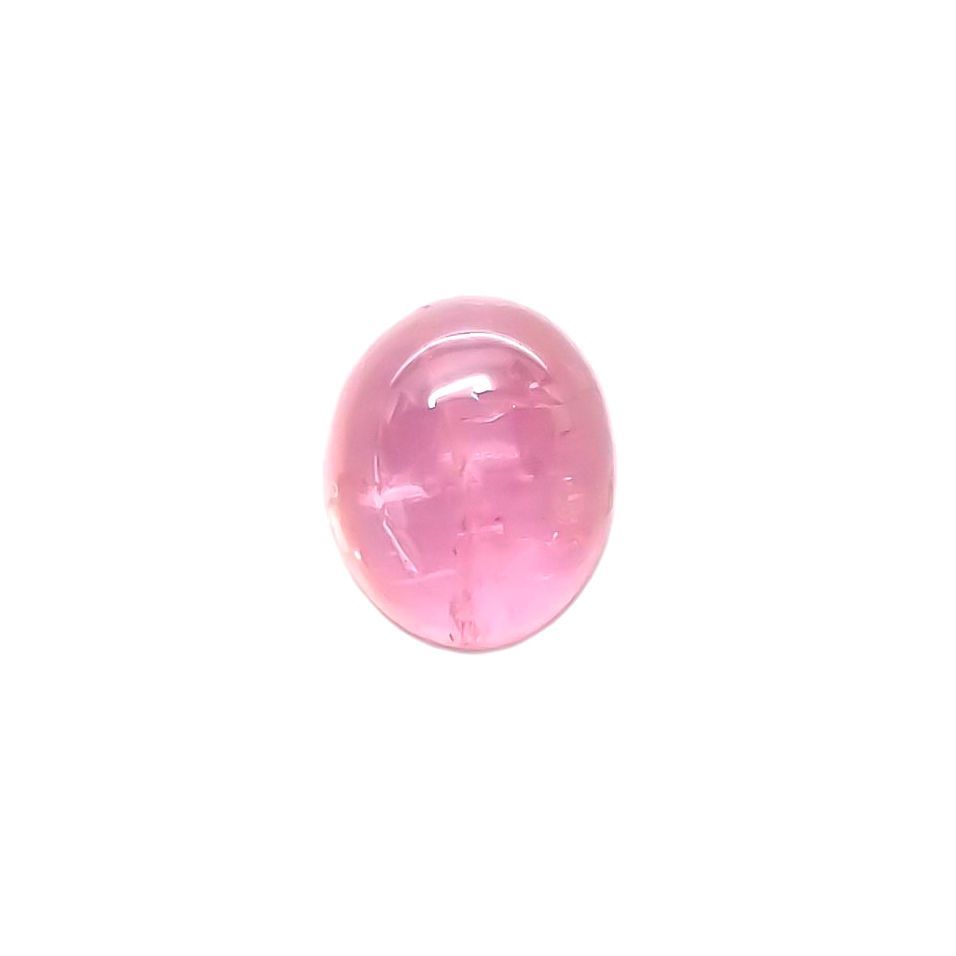 ペツォッタイトキャッツアイ(ラズベリル)(宝石名ペツォッタイト・キャッツアイ) マダガスカル産 0.481ct ソ付(彩珠)[210811977]5×4mm前後