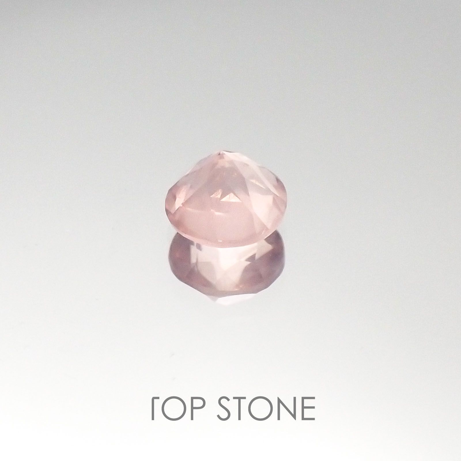 ディープローズクォーツ モザンビーク産 ルース 0.34ct[20095379]4.5×4.4mm前後