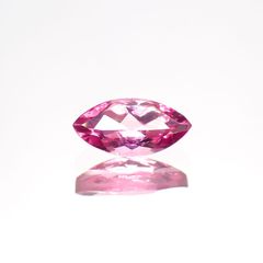 ホットピンクスピネル(宝石名ピンク・スピネル)タンザニア産 0.45ct 識別済[230823038]7.2x3.5mm前後
