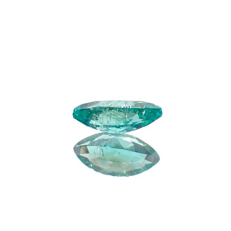 パライバトルマリン(宝石名トルマリン/別名パライバ・トルマリン)ブラジル・キントス鉱山産 0.262ct ソ付(宝貴協)[221018729]6.2x3.1mm前後