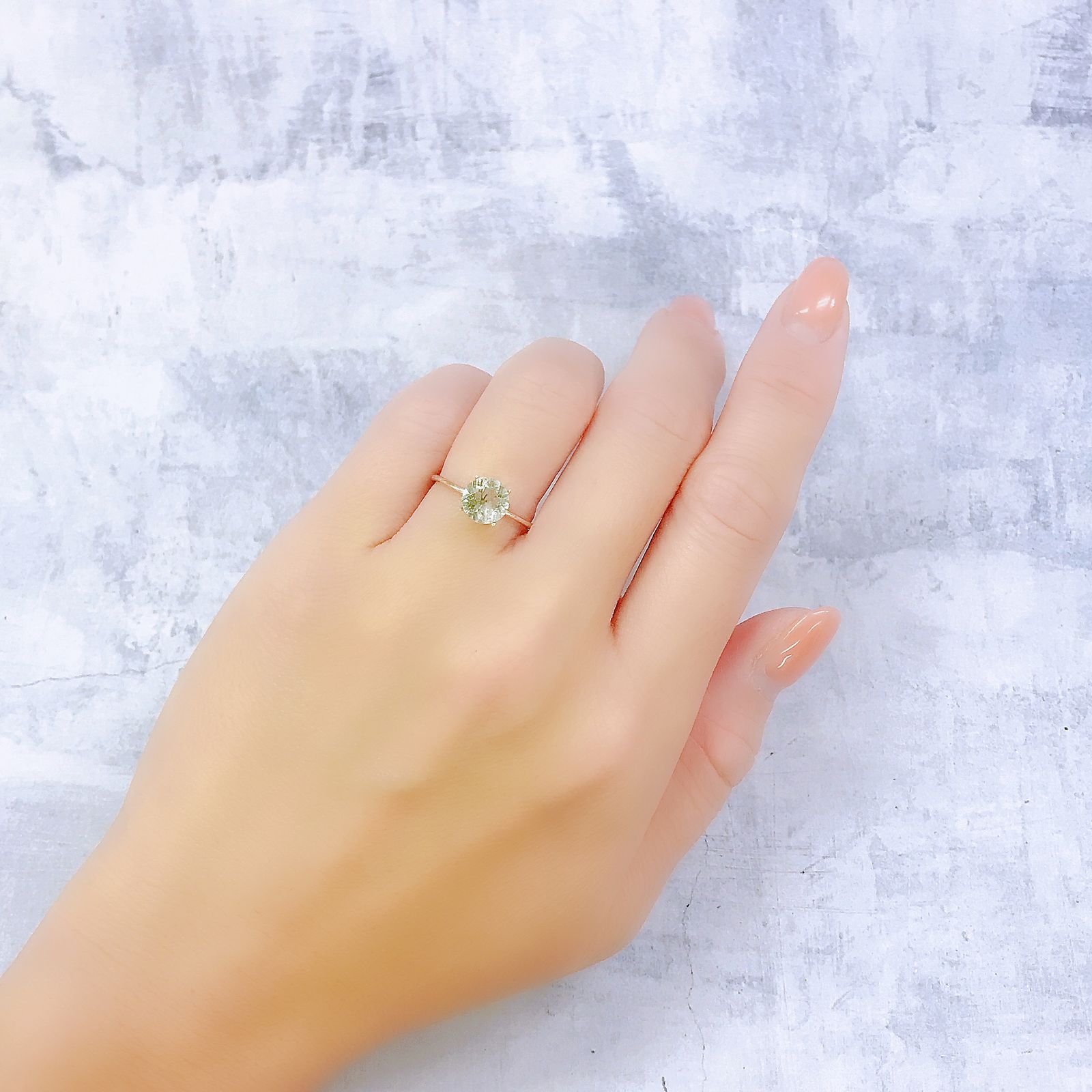 ヘデンベルジャイトインクォーツ インドネシア産 1.03ct[220917821]6.8x6.8mm前後