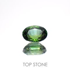 グリーンジルコン(宝石名ジルコン)スリランカ/カンボジア産 1.40ct 識別済[220114891]7.3x5.1mm前後