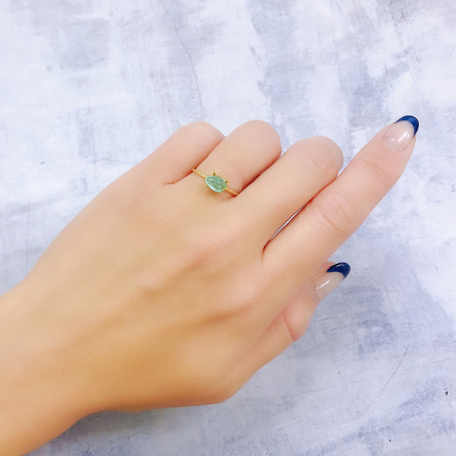 パライバトルマリン(宝石名トルマリン/別名パライバ・トルマリン)ブラジル・キントス鉱山産 0.629ct ソ付(宝貴協)[221018756]7x4.6mm前後