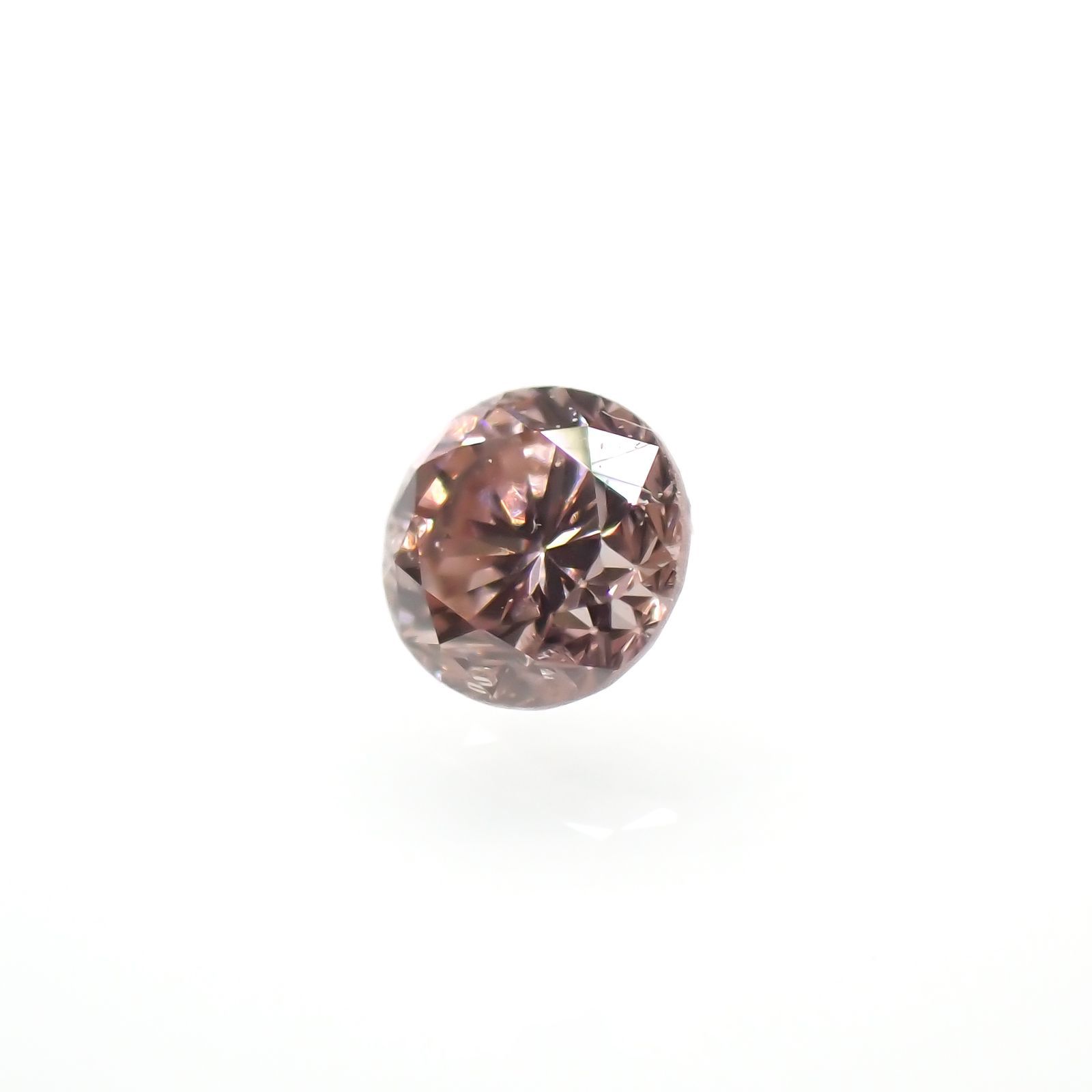 ピンクダイヤモンド (宝石名ダイアモンド)SI-2 / FANCY ORANGY PINK 0.048ct ソ付(CGL)[220716968]2.17x2.25mm前後