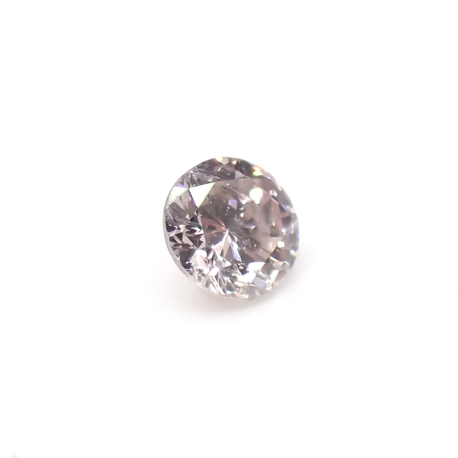 ピンクダイヤモンド (宝石名ダイアモンド)I-1 / VERY LIGHT PINK 0.038ct ソ付(CGL)[220716974]2.07x2.12mm前後