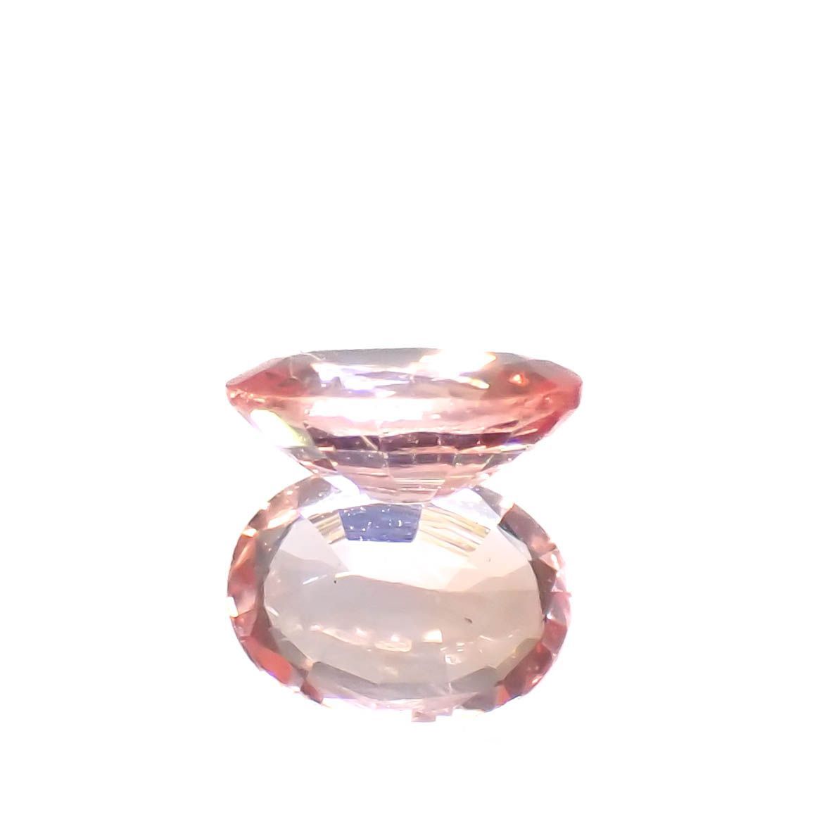 パパラチャサファイア(宝石名サファイア/別名パパラチャ・サファイア)スリランカ産 0.188ct 日独鑑付[230119732]4.12x3.17mm前後