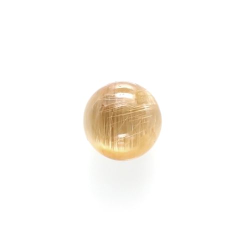 ルチルクォーツ(宝石名ルチルレイテッド・クォーツ) ブラジル産 識別済 2.23ct / 7.6×7.6mm前後 [251013299]