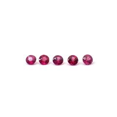 ルビー 5個セット タイ/モザンビーク産 0.27ct(5pcs合計) / 2.2x2.2mm前後 [260532287]