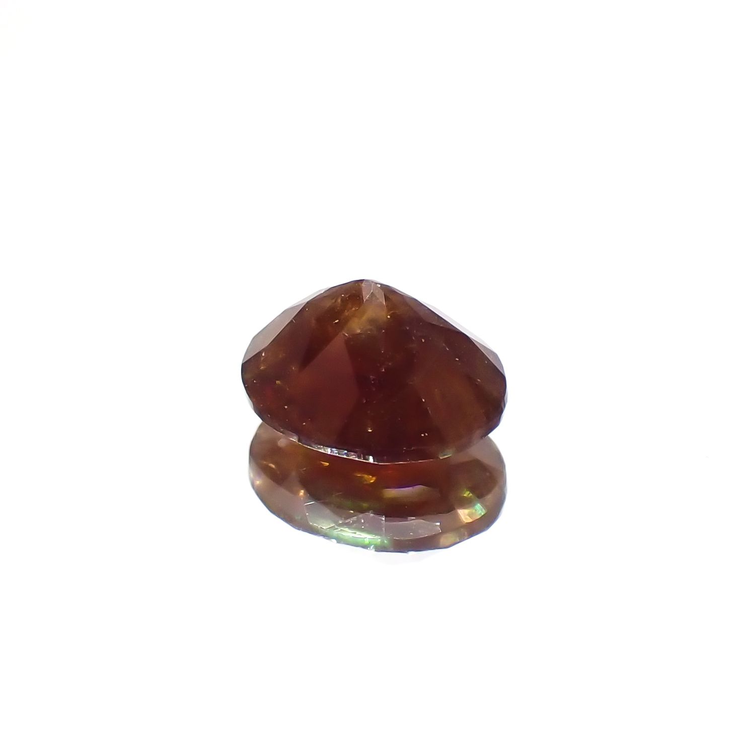 レインボーガーネット 日本・奈良県産 1.02ct[240223305]6.6x5.4mm前後