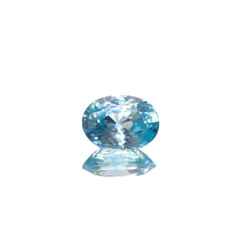 アイスブルージルコン カンボジア産 1.88ct[221018658]8x5.9mm前後