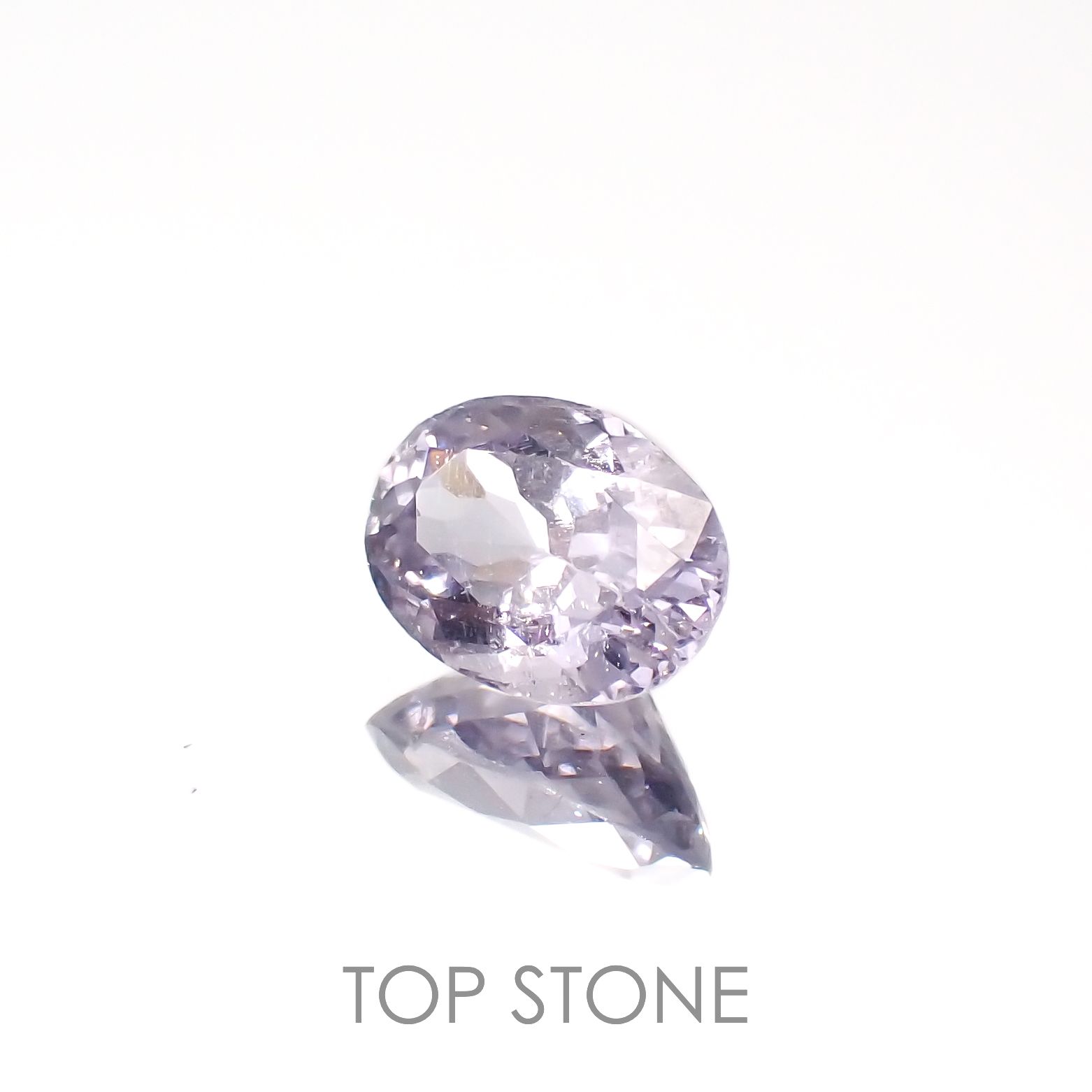 ラベンダースピネル(宝石名スピネル)ビルマ/マダガスカル産 1.13ct 識別済[230220604]7.2x5.4mm前後