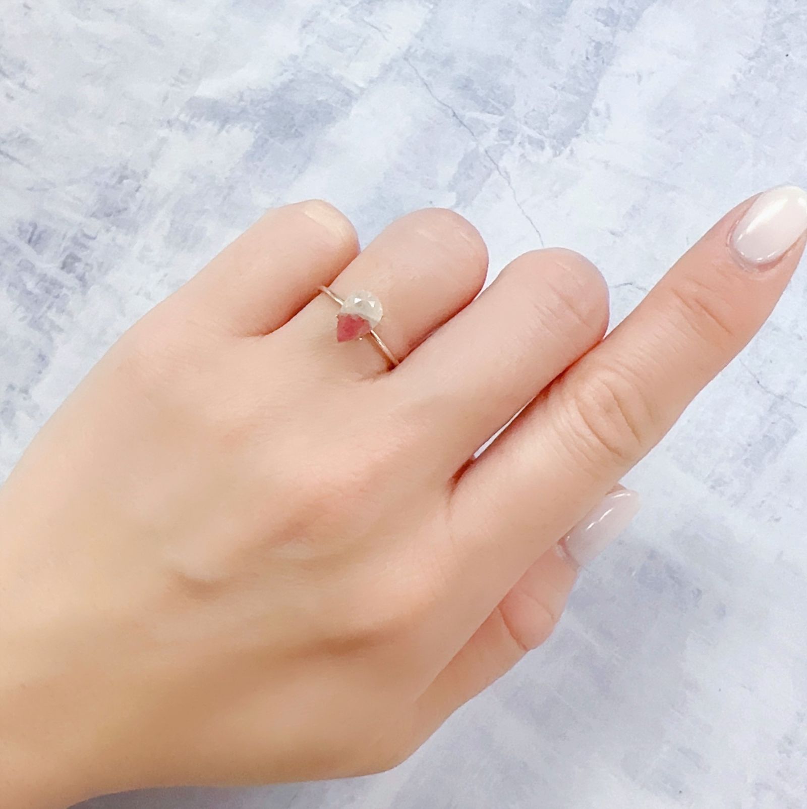 トルマリンインクォーツ ブラジル産 0.99ct[230220447]8.6x5.9mm前後