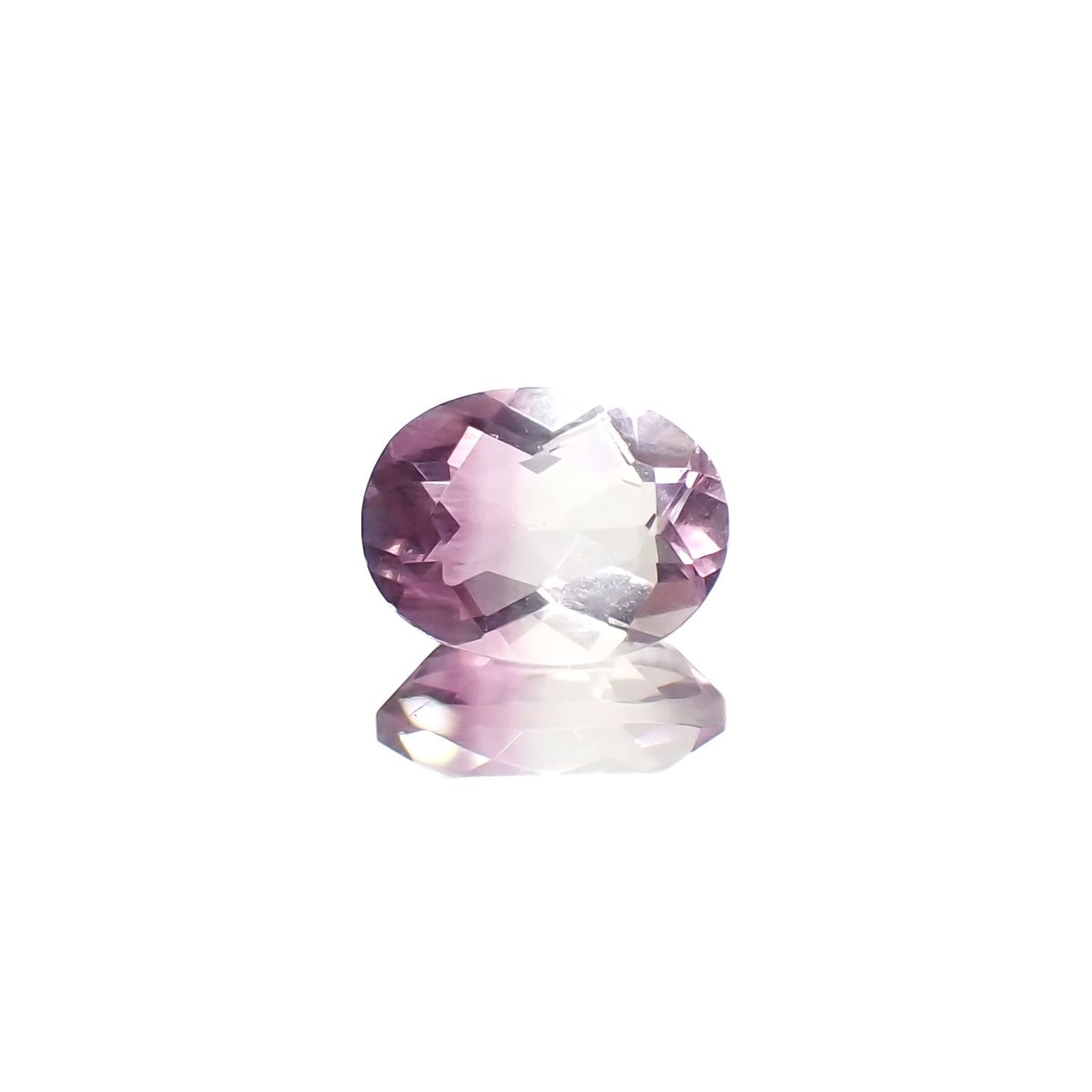 バイカラーフローライト 中国産 1.51ct / 8.1x6.1mm前後 [260120179]