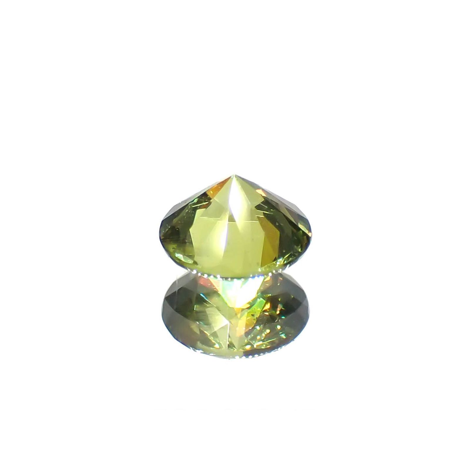 デマントイドガーネット(宝石名デマントイド・ガーネット)ロシア産 0.37ct 識別済[221119170]4.3x4.3mm前後