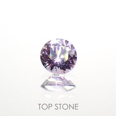 ラベンダーピンクスピネル(宝石名スピネル)ビルマ/マダガスカル産 0.55ct 識別済[220114547]5x5mm前後